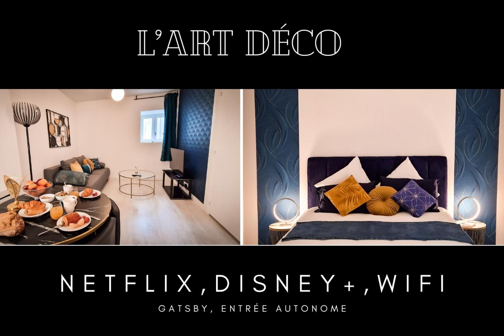 L'Art Deco 3 Etoiles Wifi, Netflix, Disney, Coeur De Bastide Villefranche-de-Rouergue Zewnętrze zdjęcie